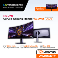 Xiaomi Curved Gaming Monitor G34WQi 34" - 180Hz High Refresh rate | 1ms GTG Rapid Response