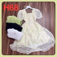 AH68 Square neck mullet dress