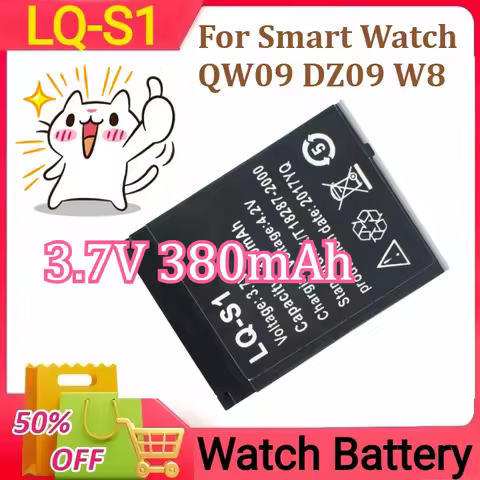 LQ-S1 GTF Smart Watch Battery GTF Durable lithium Rechargeable Battery For Smart Watch QW09 DZ09 W8 
