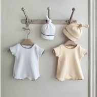 [Uzfkids Baby & Kids] Waffle Onesie Newborn Baby Onesie