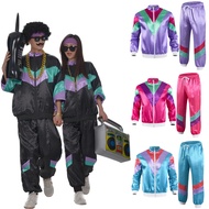 80s Tracksuit for Couples 90s Windbreaker Retro Track Suit Disco Costume 80s Disco Outfit for Couple