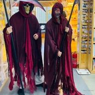 Halloween Death God Costume Cosplay Cloak Wizard Wizard Hat Witch Hat Design สำหรับงานปาร์ตี้แนวฮัลโ