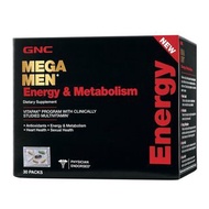 GNC – MEGA MEN® 能量及代謝 男士綜合維他命營養健康包 30包