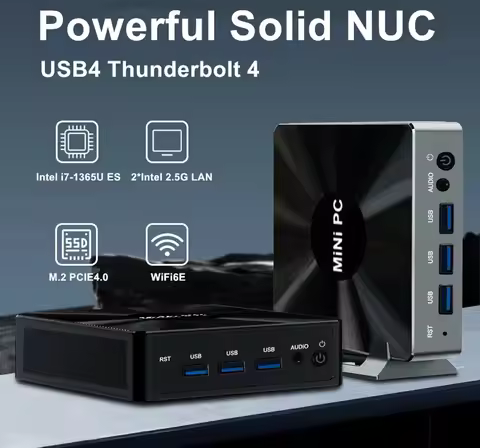 Intel 13th gen i5 13500H i7 13700H i9 13900H Mini PC HD DP Type-C AX210 WiFi6 Bluetooth5.2 2*LAN Des