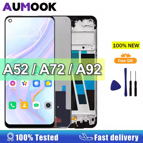 6.5" Display for Oppo A52 A72 A92 LCD Display Touch Screen Digitizer Assembly for Oppo A72 4G 5G LCD