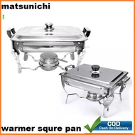 Warmer Square Pan Matsunichi Warmer Jumbo Pan Stove Prasmanan Kotak