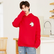 BK365-LONG เสื้อแขนยาวมีฮูดผ้าโพลีเอสเตอร์ ใส่ได้ทั้งชายและหญิง เสื้อแฟนชั่นลายการ์ตูนา่รัก