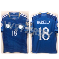JERSEY ITALY HOME, AWAY 2023 name player Barella + Patch