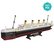 1471 PCS Large Titanic Model Building Block Kit Adults Challenging Huge Titanic Cruise Ship Model Bu