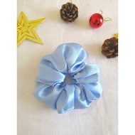 Blue Satin Scrunchie/Christmas Collection/Local handmade