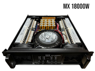 เพาว์เวอร์แอมป์ รุ่นนิยม Matin MX18000 4 ชาแนล(Ch) ขับ18นิ้ว 4-8 ดอก มี 2 รุ่น คาปาสีฟ้า และคาปาสีท