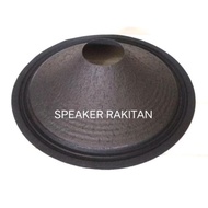 Daun Speaker 15 Inch Lubang 3 Inch Kulit Jeruk .2Pcs