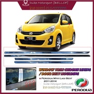 Perodua Myvi 2011-2014 Door Lining Chrome Window Trim Chrome Lining Chrome Tingkap Sporty Door Belt 