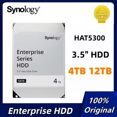 Synology HAT5300 12TB 4TB Hard Drive 3.5" SATA HDD 7.2K 256MB SATA III Enterprise Internal HDD