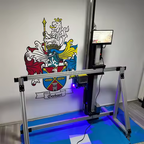 2 in 1 AI 4K Wall Printer Wall/ground Printer Automatic Splitting/Positioning Image Unlimited Length