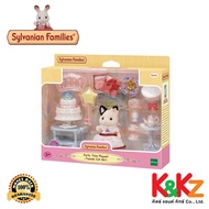 Sylvanian Families Party Time Playset -Tuxedo Cat Girl/ ซิลวาเนียน แฟมิลี่ ชุดปาร์ตี้ไทม์และเด็กหญิง