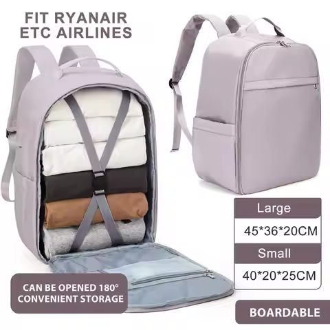 Likros Hand Luggage Backpack for Ryanair 40x20x25 Cabin Bag, Easyjet 45x36x20 Lightweight Aeroplane 