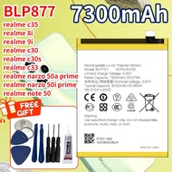 【7300mAh- blp877】for realme c35 battery original realme 8i batteryrealme 9i battery realme c30 batte