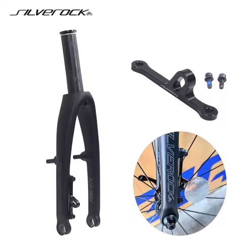 SILVEROCK Carbon Fork 16in Plus 305 349 Rim Caliper Brake 74mm for Gust Zephyr K3 Boardwalk D5 Airsp