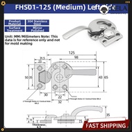 [January New] Polished Stainless Steel 304 Window Sash Lock: Left & Right-Handed, 37mm❀