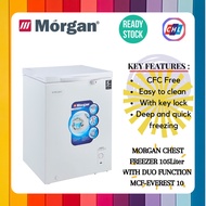 MORGAN (Send By Lorry+Authorised Dealer) CHEST FREEZER WITH DUO FUNCTION 105L [MCF-EVEREST 10] / 205L [MCF-EVEREST 20]