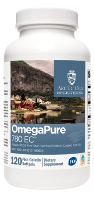 XYMOGEN OmegaPure 780 EC - Alaskan IFOS Five-Star Certified Omega 3 Fish Oil - EPA DHA Fish Oil Supp