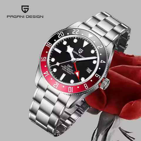PAGANI DESIGN Watches 2025 New 40mm BB GMT Men's Watch 200m Waterproof Mechanical Watches For Men Sa