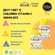 [BUY 1 GET 1] 21st Century Children's Vitamin C 100mg (50 Tablet), Chewable Orange Taste