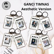 GANTUNGAN Aesthetic Version National Team Player Keychain - Marselino Arhan Nathan Rafael etc.