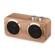 Fashion Wooden Home Outdoor Bluetooth Speaker Multifunctional U Disk Q7 Audio Retro Wireless Card Mo