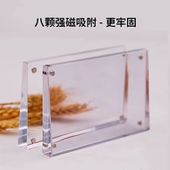 Acrylic Magnetic Photo Frame Price Tag Beveled Shopping Mall Counter Price Tag Transparent