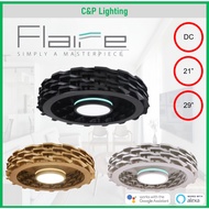 Flaire ERA DC-601 21"/ 29" Smart Bladeless Ceiling Fan with Dimmable LED Light (Free Basic Installat