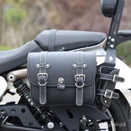 【TikTok】Applicable to Qianjiang Flash350Bumper Side Bag Pannier Bag Folding Backrest Shelf Retro Motorcycle Side Box Wat