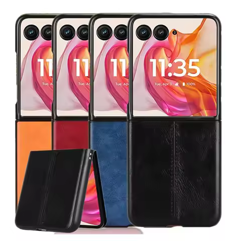 Stitching Fabric Leather Texture Case for Motorola Razr 50 Ultra 2024 Moto Razr 40 Plus 2023 Cover L