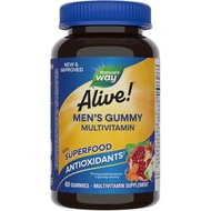 Nature's Way Alive! Men's Multivitamin Gummies, Supports Energy Metabolism*, Muscle Function*, Super