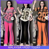 C47 READY STOCK MYFOOYIN Fashion Pakaian Wanita Pakai Baju Olahraga Lady Lengan Panjang Longgar Baju