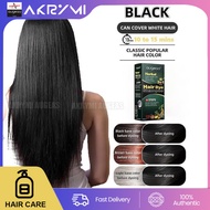 AKRYMI AUGEAS HAIR DYE SHAMPOO 500ML (BLACK) HAIR COLORING Haircare [FDA APPROVED]