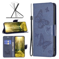 XICCI for Samsung M53 5G/M33 5G/M23 5G Phone Case Embossed Butterfly Wallet Flip Cover Phone Casing