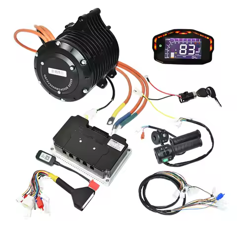 3000w Petrol to Electric Motorcycle Conversion E Moped QS138 70H V3 Mid-drive Pmsm Motor Kit with Fa