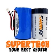 RAMWAY ER34615 D size 3.6V 19000mAh 34615 PLC control system Lithium Li-SOCl2 replacement Disposable