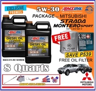 AMSOIL Signature Series Max-Duty 5W-30 8 Quarts Diesel Oil For Mitsubishi Montero Strada Gen1&2