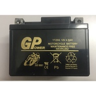 (USED) GP POWER YTZ5S 12V 4.5AH Bateri Motor Bosch Yokohama Yuasa Energizer Motorcycle Battery Yamaha Ego LC Motosikal