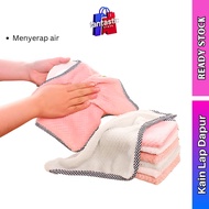 Kain Lap Dapur Kitchen Cleaning Cloth Dish Washing Towel Hand Rags Towel tuala lap tangan