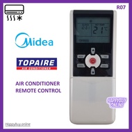 Midea/ Topaire Air Cond Remote Control (R07) MIDEA TOPAIRE Aircond Replacement Remote Control