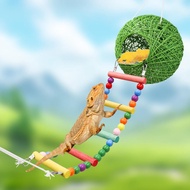 Reptile Takraw Ball Hideout with Ladder, Reptile Climbing Toy, Reptile Cave Habitat Decor, Tank Acce