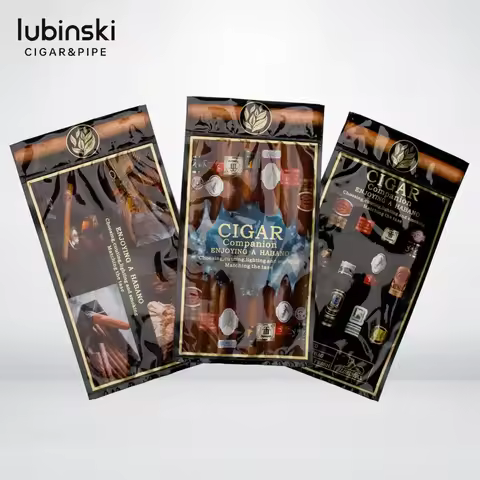 Cigar Moisturizing Bag Hold 5 Cigars Bag Humidity Pack Portable Sealed Humidor Bags Cigar Humidor Pa