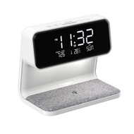 A26 with clock night light wireless charging modern bedroom bedside light alarm clock wireless charg