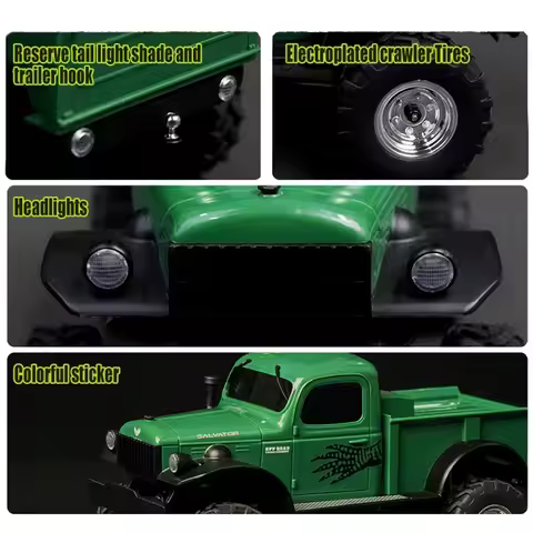 UDIRC 1/24 Mini Rc Car UCX2401 4WD Electric Climbing Off Road 4x4 Short Truck 2.4G Remote Control Ca