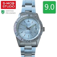 ELGIN Deluxe 37mm Automatic Sunburst Silver Unisex CPO