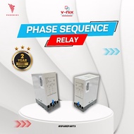 VNIX Phase Sequence Relay Phase Safety Rail Phase Massage Protection Phase Loss Motor Protection 3 P